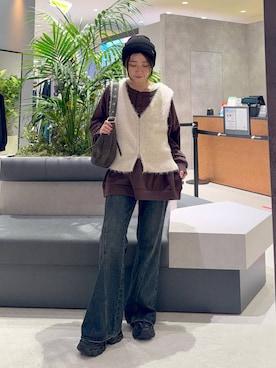 「POLO BCS（ポロ ビーシーエス）のアイテム」を使った、manaさん（レディース・153cm）の秋コーディネート