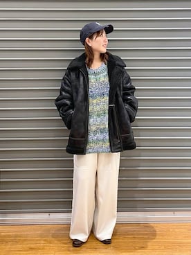 manaさん（レディース・153cm）の冬コーディネート