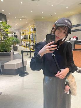 「JEANASIS（ジーナシス）のアイテム（スウェット）」を使った、manaさん（レディース・153cm）の秋コーディネート