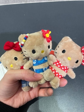 「LOWRYS FARM（ローリーズファーム）の【サンリオキャラクターズ】ヌイキーホルダー8 647243/GOODS（キーホルダー、その他）」を使った、manaさん（レディース・153cm）の春コーディネート