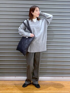 manaさん（レディース・153cm）の冬コーディネート