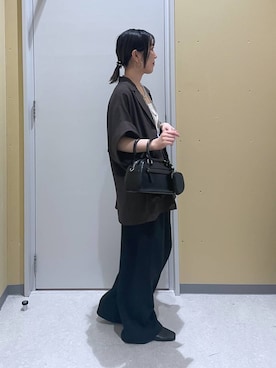「JEANASIS（ジーナシス）のアイテム（スウェットパンツ）」を使った、manaさん（レディース・153cm）の春コーディネート