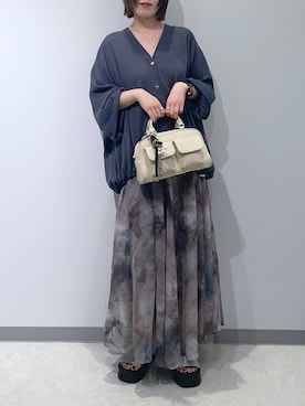 「JEANASIS（ジーナシス）のアイテム」を使った、manaさん（レディース・153cm）の夏コーディネート