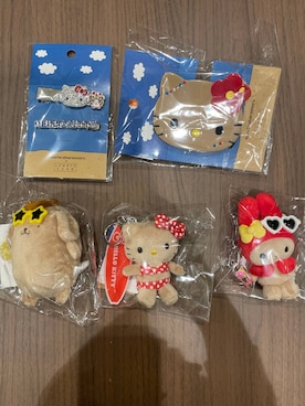 「LOWRYS FARM（ローリーズファーム）の【サンリオキャラクターズ】ヌイキーホルダー8 647243/GOODS（キーホルダー、その他）」を使った、manaさん（レディース・153cm）の春コーディネート