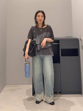 「LAKOLE（ラコレ）のアイテム（食器/キッチン）」を使った、manaさん（レディース・153cm）の夏コーディネート