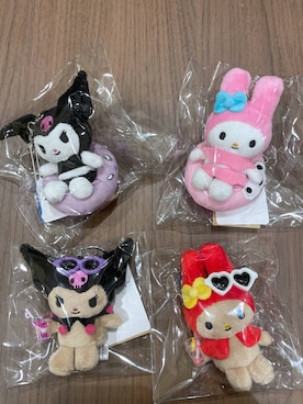 「LOWRYS FARM（ローリーズファーム）の【サンリオキャラクターズ】ヌイキーホルダー8 647243/GOODS（キーホルダー、その他）」を使った、manaさん（レディース・153cm）の春コーディネート