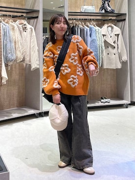 「JEANASIS（ジーナシス）のアイテム（キャップ）」を使った、manaさん（レディース・153cm）の冬コーディネート