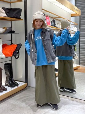 manaさん（レディース・153cm）の冬コーディネート