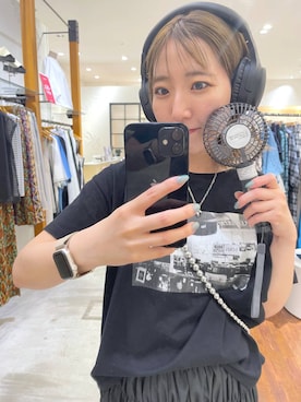 「LEPSIM（レプシィム）のアイテム（PC・スマホグッズ/家電）」を使った、manaさん（レディース・153cm）の夏コーディネート
