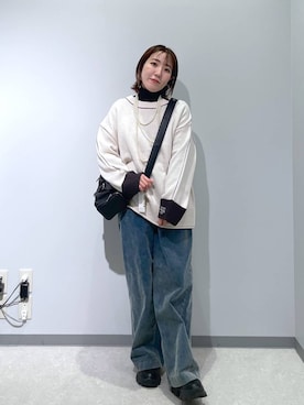 manaさん（レディース・153cm）の冬コーディネート