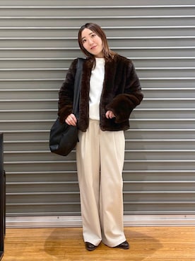 manaさん（レディース・153cm）の冬コーディネート