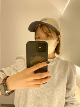 「JEANASIS（ジーナシス）のアイテム（スウェット）」を使った、manaさん（レディース・153cm）の秋コーディネート