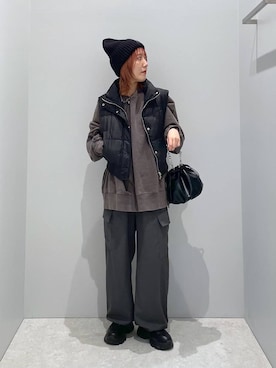 「JEANASIS（ジーナシス）のアイテム（スウェット）」を使った、manaさん（レディース・153cm）の秋コーディネート