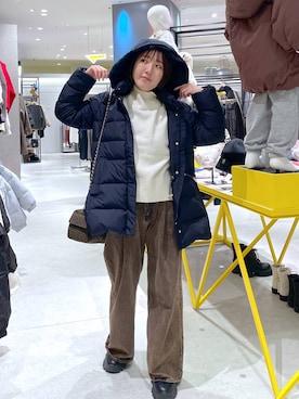 「Heather（ヘザー）のアイテム」を使った、manaさん（レディース・153cm）の冬コーディネート