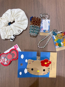 「LOWRYS FARM（ローリーズファーム）の【サンリオキャラクターズ】ヘアバンス 647265/GOODS（バレッタ/ヘアクリップ、その他）」を使った、manaさん（レディース・153cm）の春コーディネート