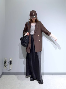 「GLOBAL WORK（グローバルワーク）のアイテム（ジャケット/アウター）」を使った、manaさん（レディース・153cm）の秋コーディネート