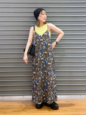 「LEPSIM（レプシィム）のアソートキャミワンピース　135246（ワンピース）」を使った、manaさん（レディース・153cm）の夏コーディネート