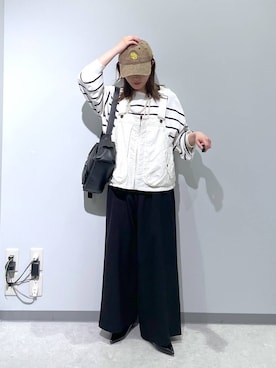 「LEPSIM（レプシィム）の【NEW ERA】ウォッシュ加工キャップ　136173（キャップ）」を使った、manaさん（レディース・153cm）の春コーディネート