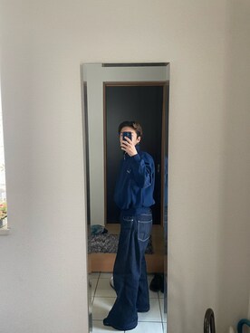 「アイテム（ジャケット/アウター）」を使った、須藤 颯太さん（メンズ・163cm・10代）の冬コーディネート