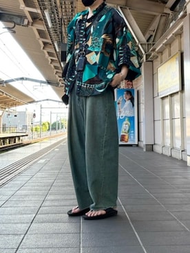 「MGV（エムジーヴィー）のアイテム」を使った、aminimanさん（メンズ・168cm）の夏コーディネート