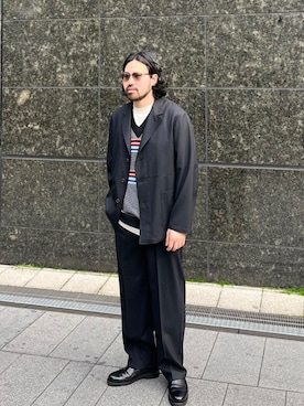 豊山さん（メンズ・172cm）の春コーディネート