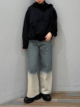「アイテム（ブルゾン）」を使った、菜々子さん（レディース・160cm・20代）の冬コーディネート