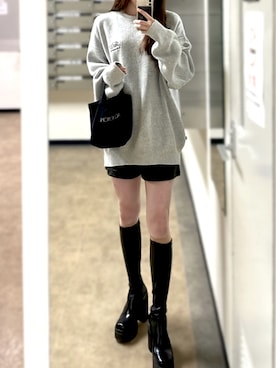 「ADDICTION（アディクション）のアイテム」を使った、り｡さん（レディース・154cm）の秋コーディネート