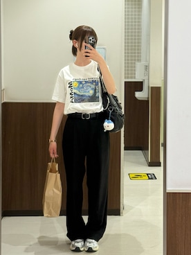 「アイテム（ベルト）」を使った、ayaneさん（レディース・164cm）の夏コーディネート