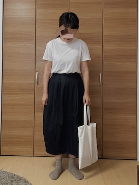 「無印」｜shiさん（レディース・160cm）の夏コーディネート