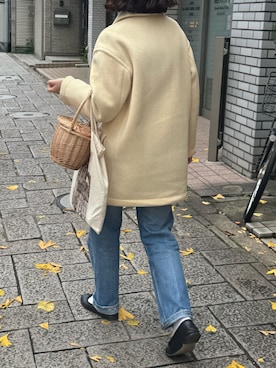 「アイテム（レインシューズ）」を使った、shioriさん（レディース・160cm）の冬コーディネート