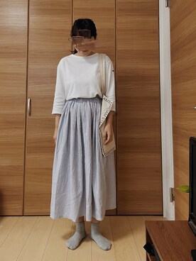 「Cinq（シンク）のアイテム」を使った、shiさん（レディース・160cm）の夏コーディネート