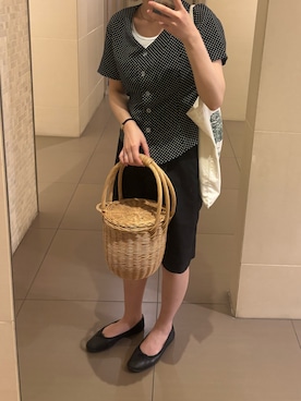 「MARGARET HOWELL（マーガレットハウエル）のアイテム」を使った、shiさん（レディース・160cm）の夏コーディネート