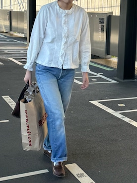 「Paraboot（パラブーツ）のアイテム（シューズ）」を使った、shioriさん（レディース・160cm）の秋コーディネート