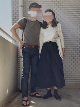 「Cinq（シンク）のアイテム」を使った、shiさん（レディース・160cm）の秋コーディネート