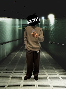 「アイテム（スラックス）」を使った、nfox1122さん（メンズ・173cm・30代）の秋コーディネート