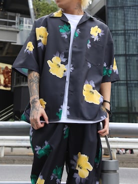 「Subciety（サブサエティ）のアイテム」を使った、弥彦さん（メンズ・173cm）の春コーディネート