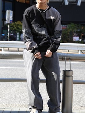 「Subciety（サブサエティ）のアイテム」を使った、弥彦さん（メンズ・173cm）の冬コーディネート