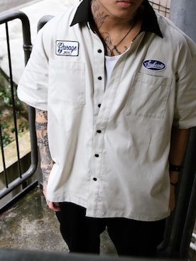「Subciety（サブサエティ）のアイテム」を使った、弥彦さん（メンズ・173cm）の春コーディネート