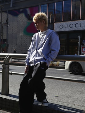 「Subciety（サブサエティ）のアイテム（アクセサリー）」を使った、弥彦さん（メンズ・173cm）の冬コーディネート