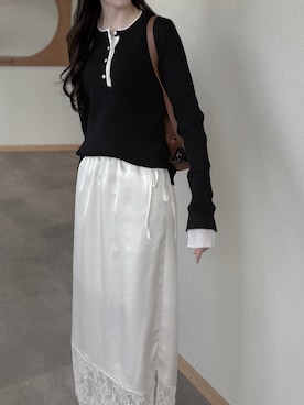 「pocket（ポケット）のアイテム」を使った、m a n a m iさん（レディース・164cm）の秋コーディネート