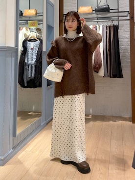 「アイテム（ハンドバッグ）」を使った、miyuさん（レディース・158cm・20代）の冬コーディネート