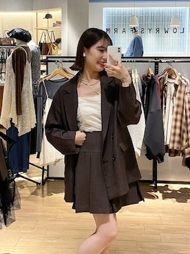 「アイテム（その他、ベージュ系）」を使った、miyuさん（レディース・158cm）の秋コーディネート