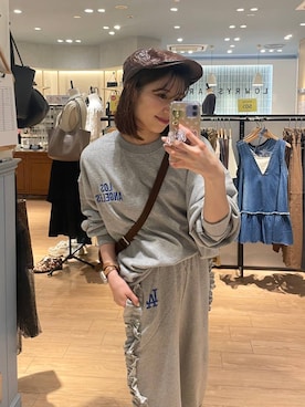 「アイテム（ハンチング/ベレー帽）」を使った、miyuさん（レディース・158cm・20代）の夏コーディネート