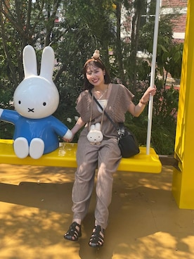 「アイテム（その他、ベージュ系）」を使った、miyuさん（レディース・158cm）の秋コーディネート