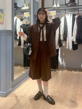 「アイテム（雑貨/ホビー）」を使った、miyuさん（レディース・158cm）の秋コーディネート