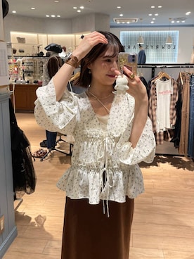 「アイテム（その他、ベージュ系）」を使った、miyuさん（レディース・158cm）の秋コーディネート