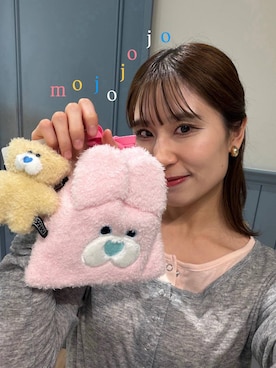 「LOWRYS FARM（ローリーズファーム）のヘンリーレイヤードLS 1074057（Tシャツ/カットソー、グレー系）」を使った、miyuさん（レディース・158cm）の秋コーディネート