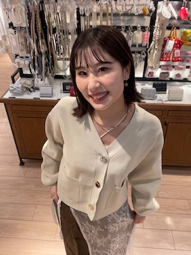 「アイテム（チョーカー）」を使った、miyuさん（レディース・158cm）の秋コーディネート