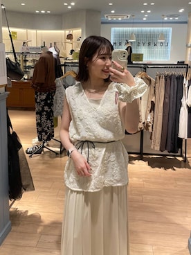 「アイテム（シュシュ）」を使った、miyuさん（レディース・158cm・20代）の夏コーディネート