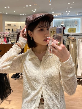 「アイテム（その他、ベージュ系）」を使った、miyuさん（レディース・158cm）の秋コーディネート